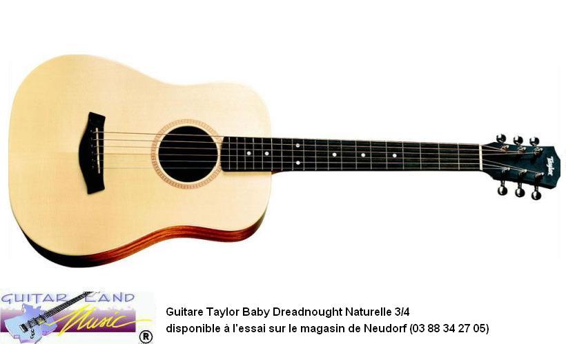 Guitare Taylor Baby Dreadnought Naturelle 3/4